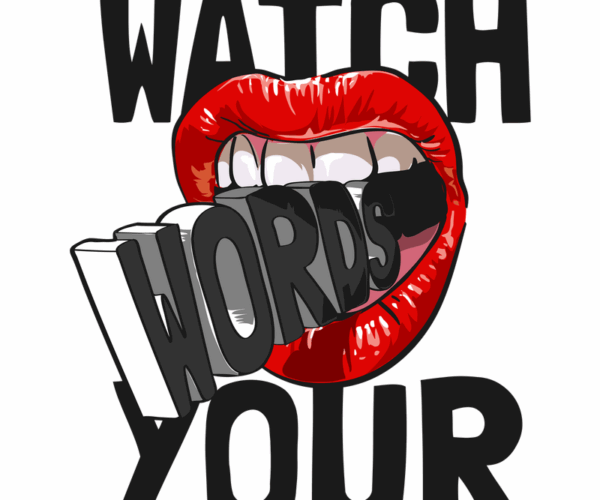 Verbal Restraint - Powerful Graphic Statement