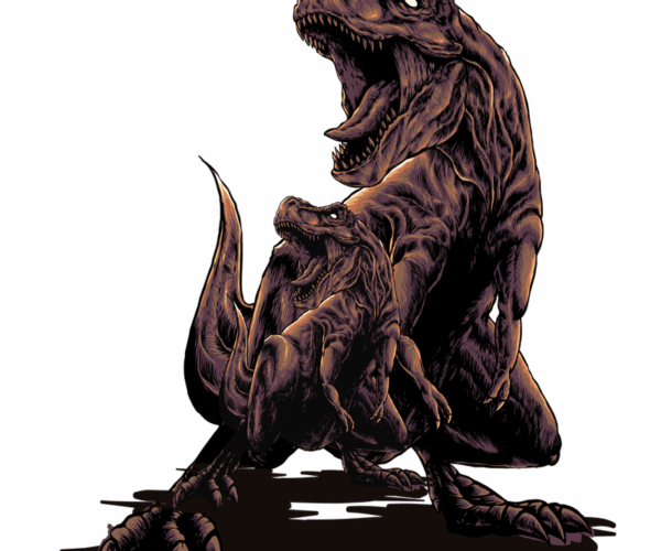 Tyrannosaurus Rex - Mother and Child