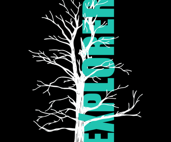 Bare Tree - Explorer Vertical Typography