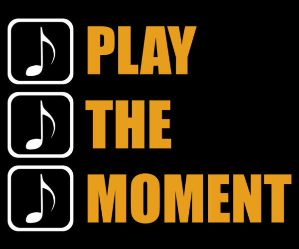 Play The Moment - Music Typography Design