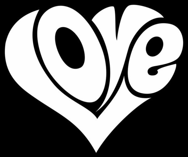 Love Heart - Typography Design