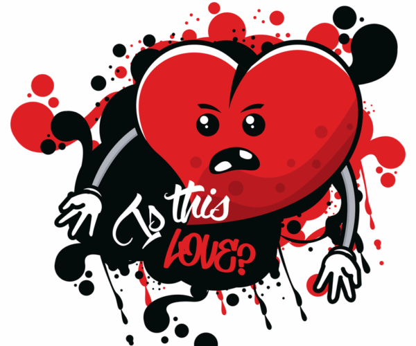 Angry Heart - Graffiti Grunge Edition