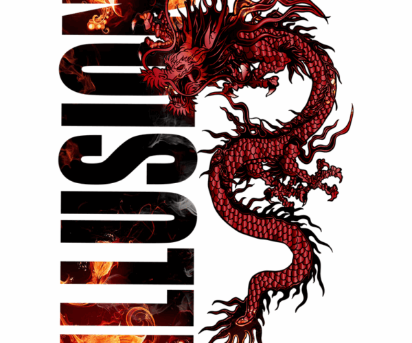 Crimson Dragon - Fusion Art