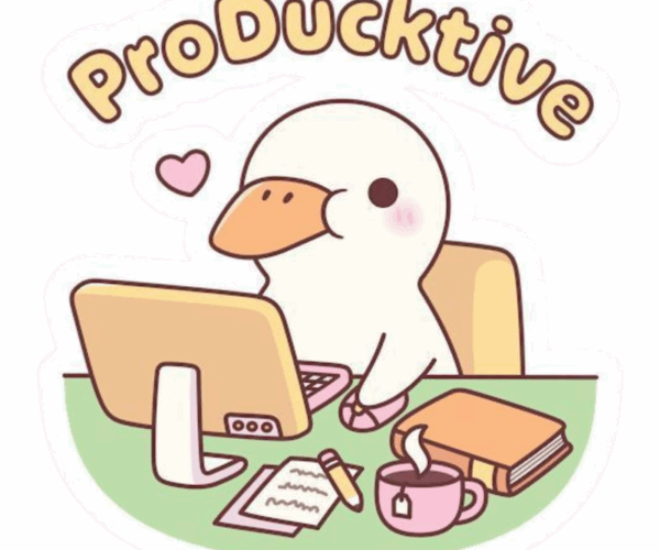 Productive Duck - Kawaii Edition