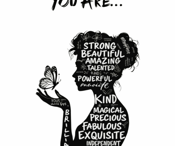 Empowered Silhouette - Affirmation Art Print