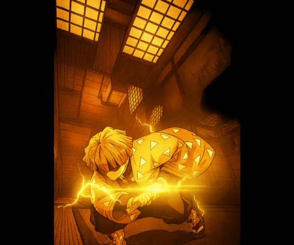 Zenitsu's Power - Thunder Breathing Form