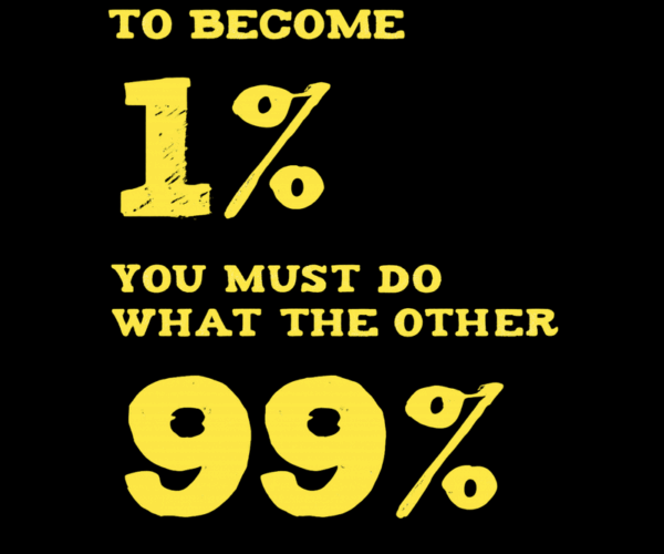 Motivation Quote - The 1% Mindset
