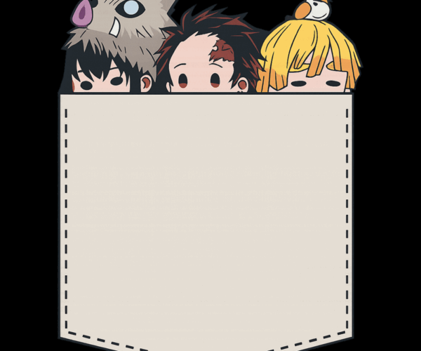 Demon Slayer Pocket - Peek-a-Boo Pals