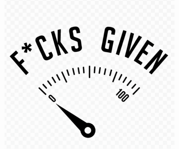 Zero F*cks - Sarcastic Counter Scale