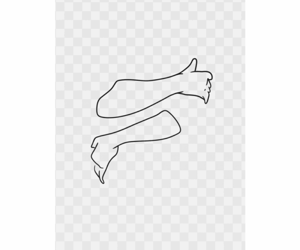 Disjointed Limbs - Abstract Line Art