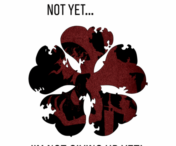 Never Give Up Clover - Gritty Determination Art