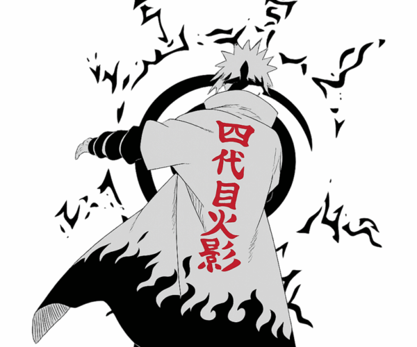 Fourth Hokage - Anime Silhouette Art